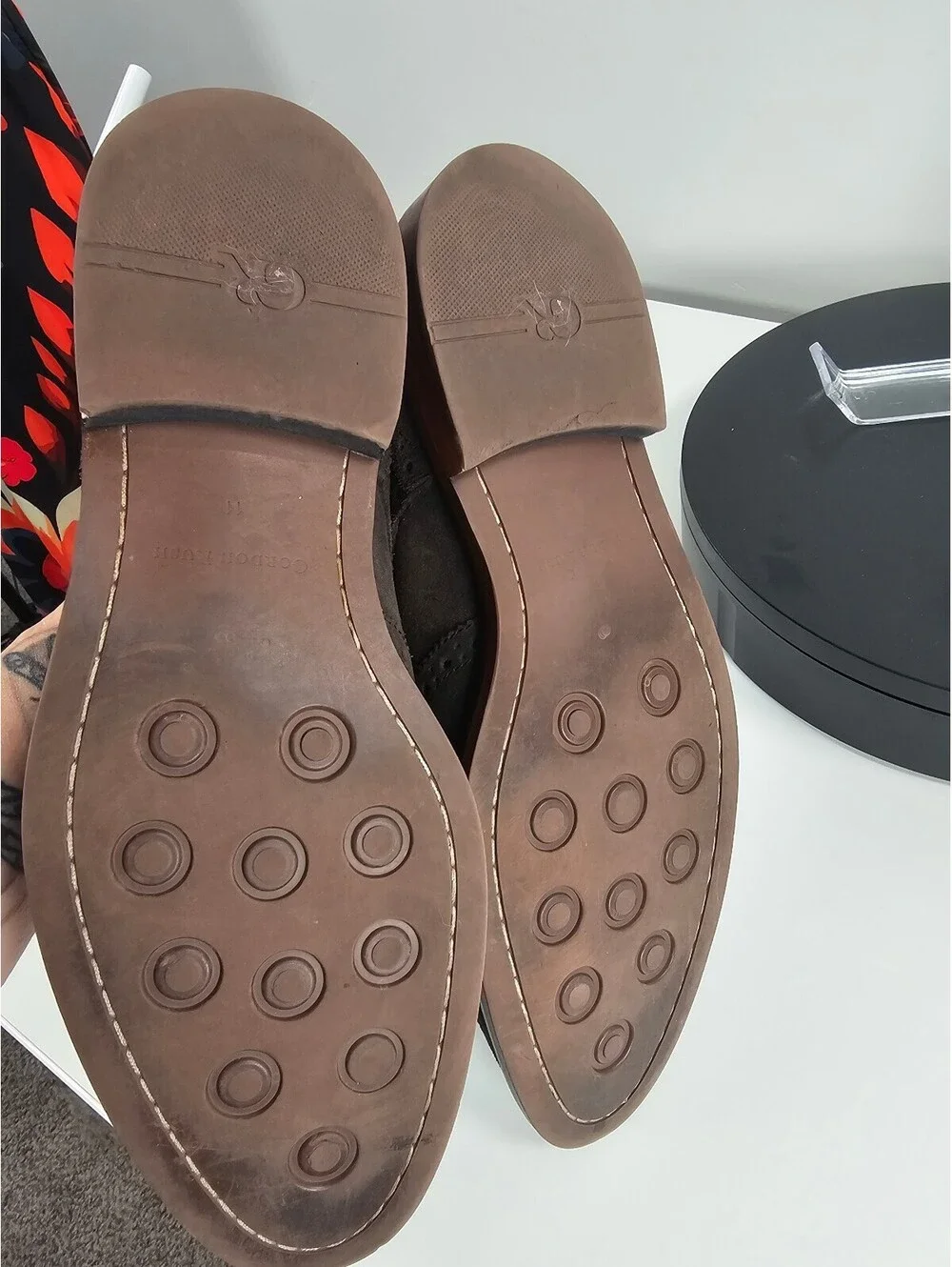 Gordon Rush Brown Suede Wingtip Dress Shoes